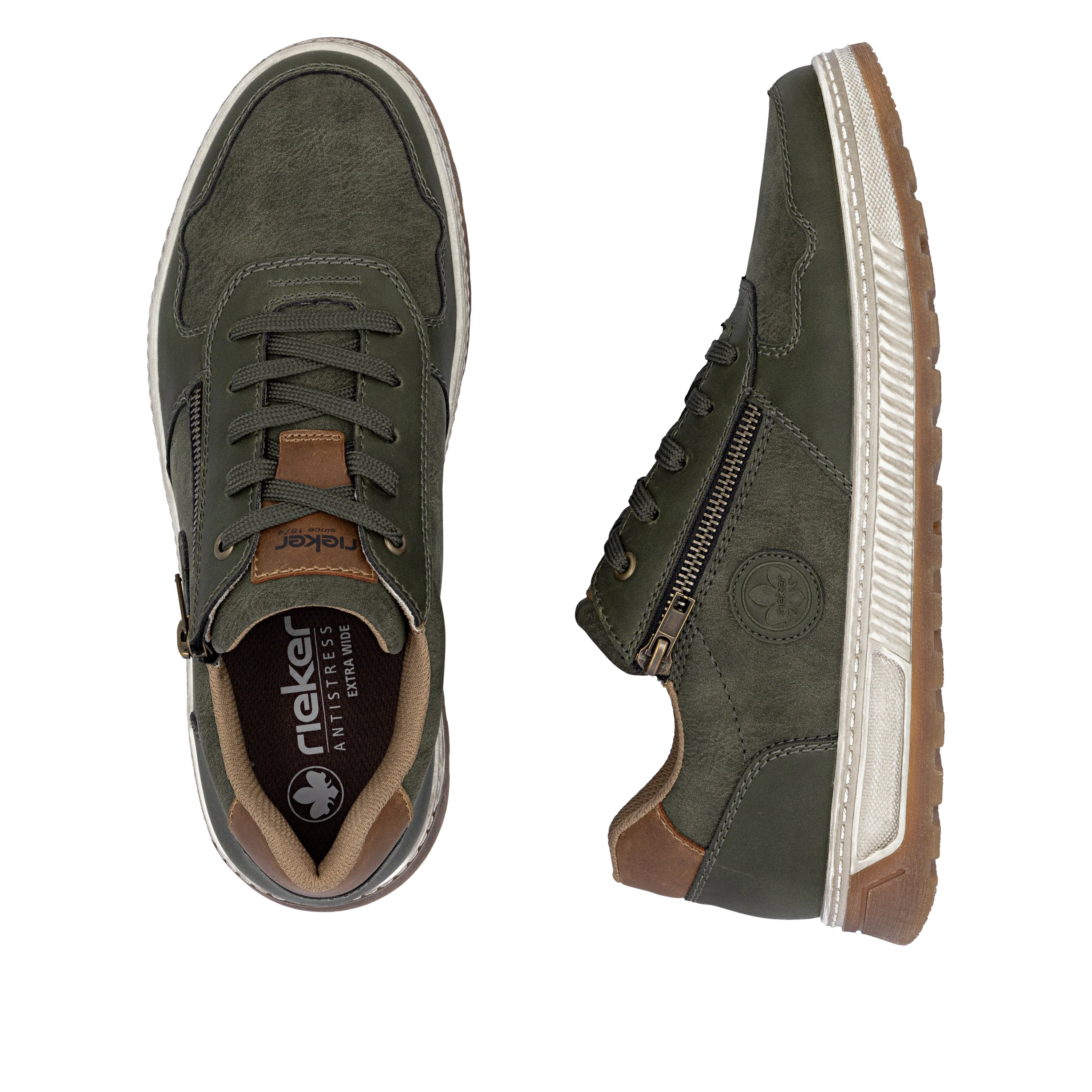 Rieker Men's Shoes - Green | 37029-52 - Image 9