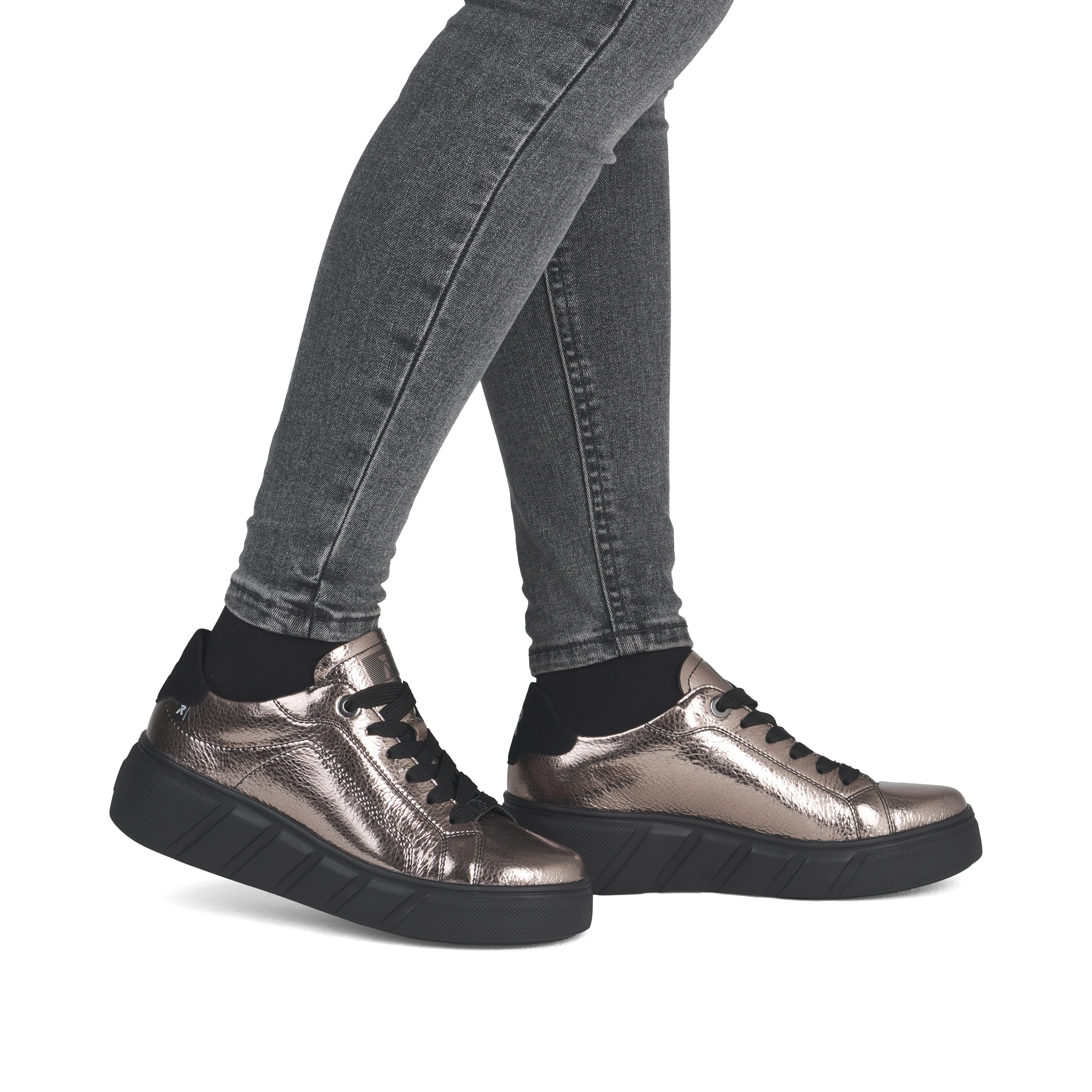 Rieker Sport Woman's Shoes - Metallic | W2601-91 - Image 10