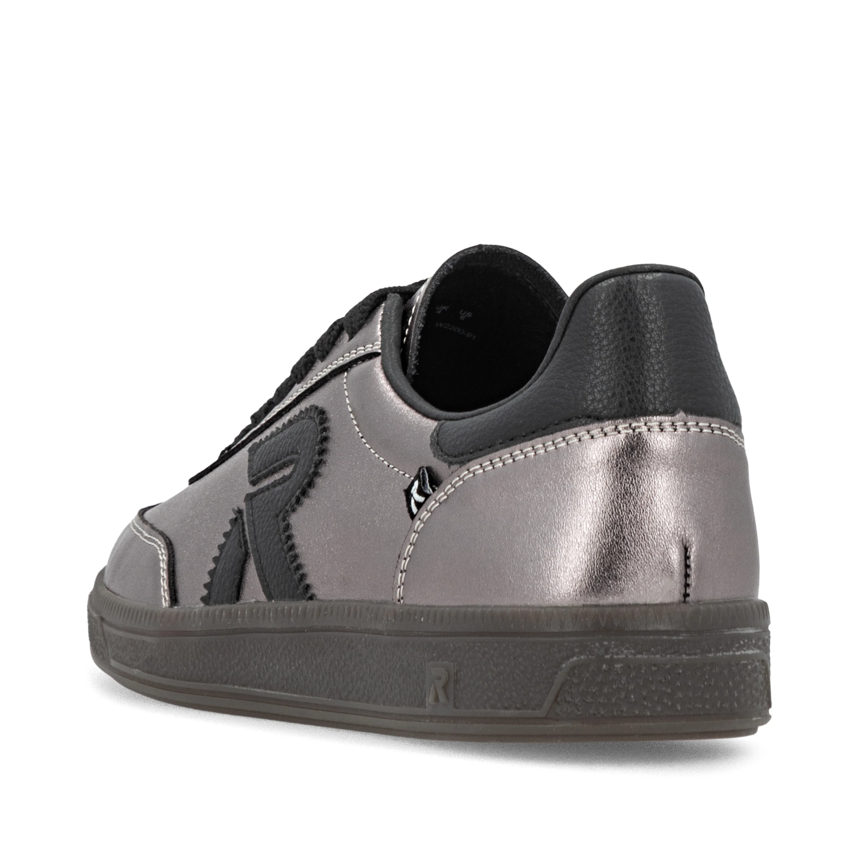 Rieker Sport Woman's Shoes - Silver/Platinum | W2200-91 - Image 3