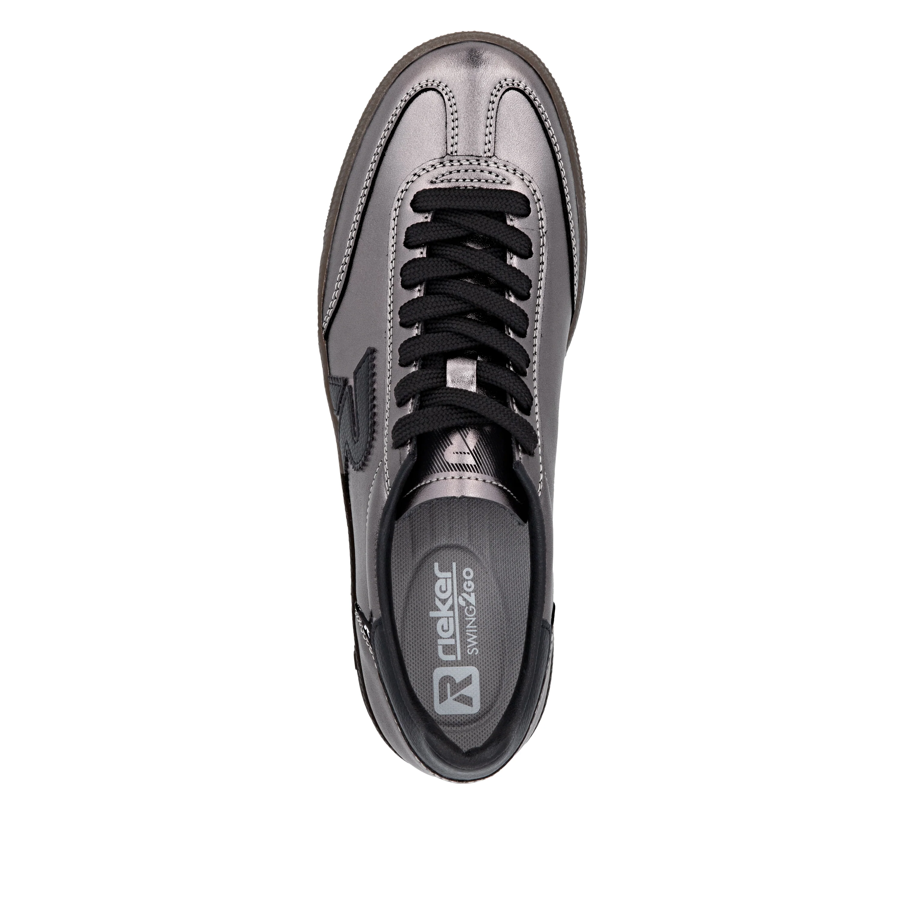 Rieker Sport Woman's Shoes - Silver/Platinum | W2200-91 - Image 4